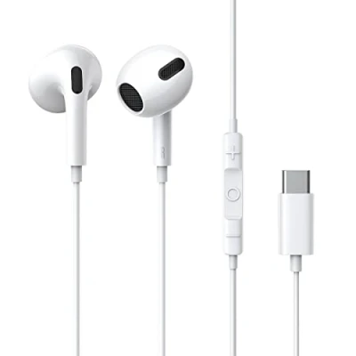 Image de Baseus C17 Casque Avec fil Ecouteurs Appels/Musique USB Type C Blanc Neuf