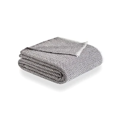 Image de Todocama Couverture en Coton Extra Doux, Quatre Saisons, Couvre lit Multi usages canapé, Plaid pour lit, Foulard, 180 x 240 cm, Gris foncé.