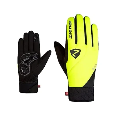 Image de Ziener Donni GTX INF PR Gants de Cyclisme d&#039;hiver Primaloft Gore Tex Infinium Jaune Poison Taille 8