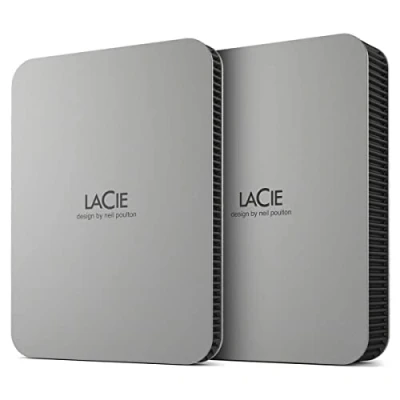 Image de LaCie Mobile Drive (2022) disque dur externe 4 To 2.5 USB Type C 3.2 Gen 1 (3.1 1) Argent Neuf