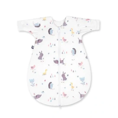 Image de Julius Zöllner Gigoteuse d&#039;hiver pour bébé, en jersey de coton, taille 56/62, standard 100 par Oeko Tex, Crazy Animals