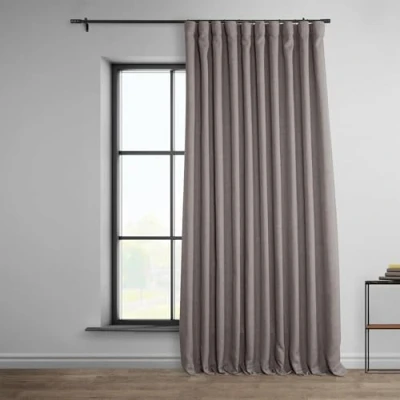 Image de HPD Half Price Drapes BOCH LN18511 96 DW Rideau occultant Extra Large en Lin (1 Panneau) 100 x cm