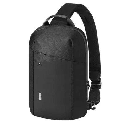 Image de MOKO Compact EDC Sling Sac pour Un Nouveau iPad Pro M4 de 13 Pouces et Air M2 2024, à bandoulière épaule Poitrine Minimaliste, Single Small Daypack &#039;&#039; MacBook M3 / Pro, Noir