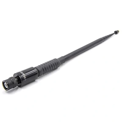 Image de vhbw Antenne Universelle pour diverses radios Portables p. ex. Compatible avec Yaesu, Vertex, Kenwood Extensible 24cm 99cm, connecteur BNC (m)