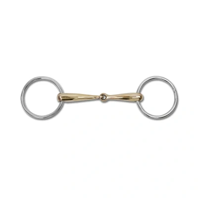 Image de Mors 2 anneaux pour cheval brisure simple massif Waldhausen Cupris