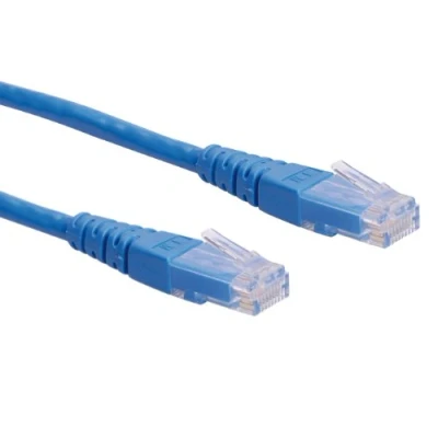 Image de Câble réseau ROLINE UTP CAT6 Bleu 0,3m 21.15.1514