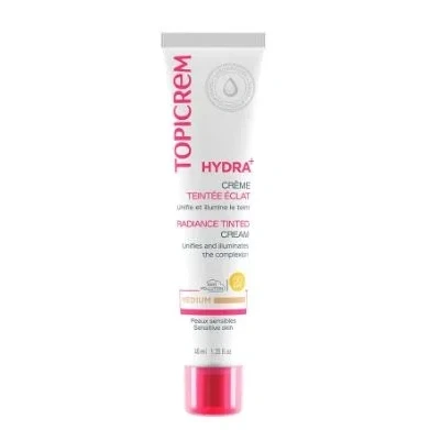 Image de Topicrem Crème de jour Hydra+ Radiance Tinted Cream Medium 40 ml