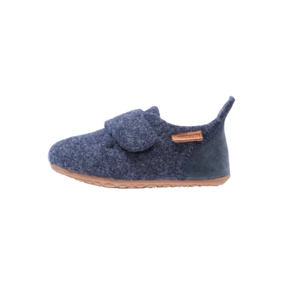 Image de Bisgaard HOME SHOE Chaussons pour enfants, Taille: 34, Blue Laine