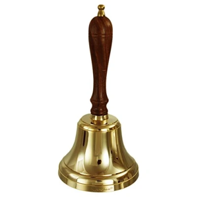 Image de Buckingham Solide à la Main Bell Table, Bell, l&#039;école de réception Last Order Bibliothèque pub 13 cm, Laiton