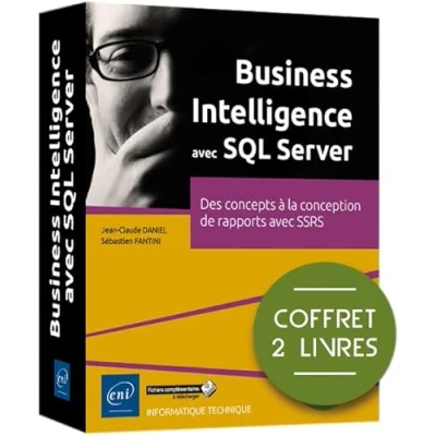 Image de Business Intelligence avec SQL Server Coffrets de 2 livres : Des concepts à la conception rapports SSRS