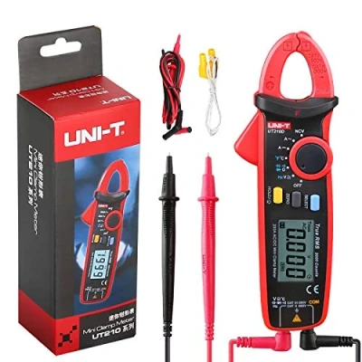 Image de UNI T UT210D Multimètre Numérique à Pince CA/CC Mesure du Courant Tension Résistance Capacitance