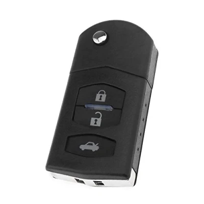 Image de YINETTECH Coque de clé rechange à 2 boutons compatible avec Mazda 2/3/6/RX8/MX5