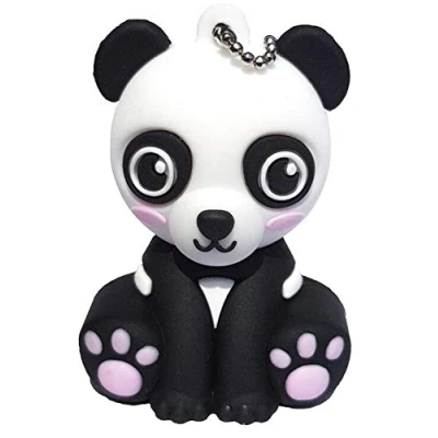 Image de Ulticool Panda Joli Ours 32 GB USB Flash Drive Go Mémoire Stick Stockage de Données Clé Design Unique et Original Blanc Noir Rose