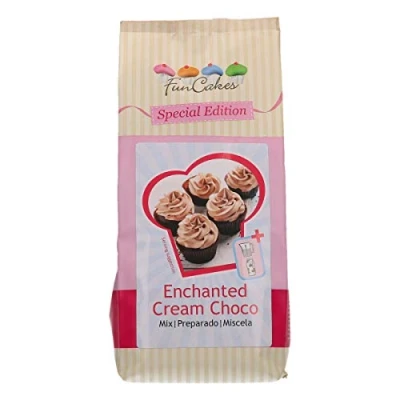 Image de FunCakes Édition Spéciale Mix pour Enchanted Cream Choco Facile à Utiliser Crème au Chocolat Très Légère/Moelleuse Parfaite Garnir/Recouvrir des Gâteaux/Cupcakes 500 g