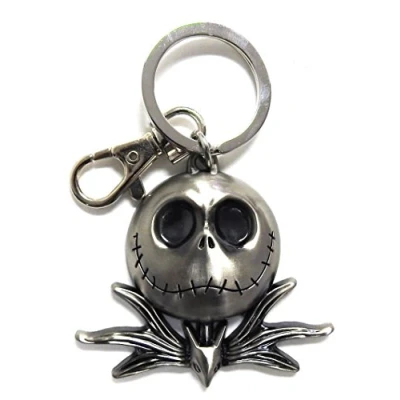 Image de Monogram Porte clés en étain avec tête de Jack Nightmare Before Christmas Multicolor 26571 3&quot;
