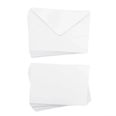 Image de Crafter&#039;s Companion A5 White Card &amp; Envelopes Pack of 50 Includes 25 Blanks Matching Great for a Variety Occasions