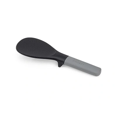 Image de Joseph Fusion Cuillère de Service à Riz, sans BPA, Ustensile Cuisine Antiadhésif, Résistant la chaleur, Poignées Lestées en Acier Inox
