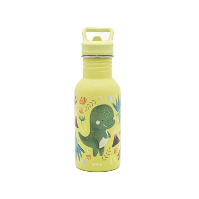 Image de Bouteille en inox Sassi Junior Cracky le dinosaure 500 ml Multicolore Isotherme