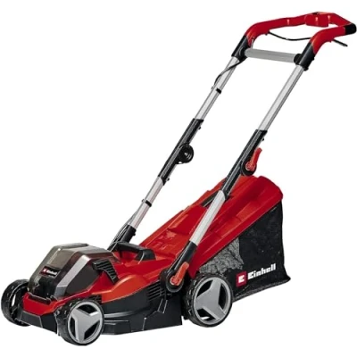 Image de Einhell Tondeuse à gazon sans fil GE CM 36/34 1 Li Solo Power X Change (36 V, 33,5 cm, jusqu’à 200 m², bac collecteur 30 L, hauteur de coupe réglable 25 65 mm, batterie)