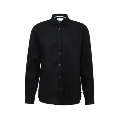 Image de s.Oliver Regular FIT Langarm Chemise, Homme, Taille: Large, Schwarz
