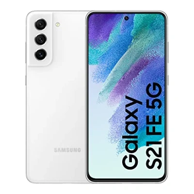 Image de Samsung Galaxy S21 FE 5G, 128 Go Version FR, smartphone Android, débloqué, Smartphone, Téléphone Blanc