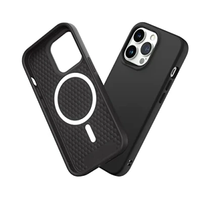 Image de RhinoShield Coque Compatible avec [iPhone 13 Pro] SolidSuit Magsafe Fine Technologie d&#039;absorption des Chocs et Finition Premium Matte Noir Classic