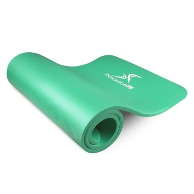 Image de ProsourceFit Extra Thick Yoga and Pilates Mat ½ (13mm), 71 inch Long High Density Exercise with Comfort Foam Carrying Strap