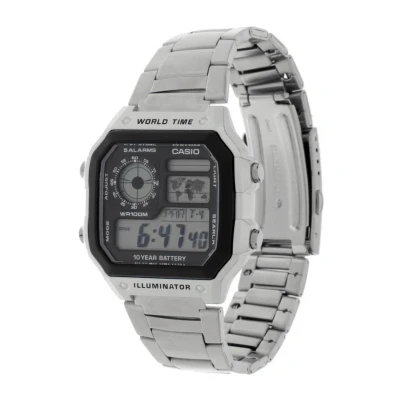 Image de Casio Montre à affichage digital, Homme, Taille: One Size, Silver