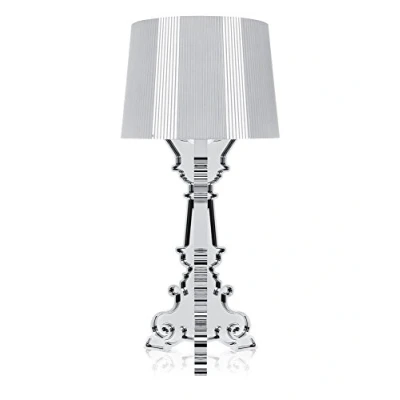 Image de Kartell Bourgie, Lampe de Table, Argent, Version Dimmable