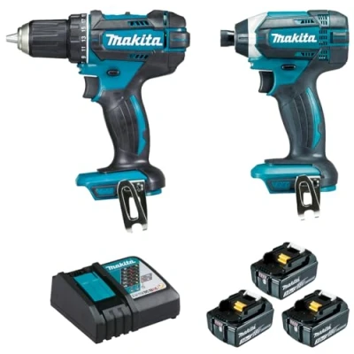 Image de Combopack 2 outils 18V perceuse DDF482 et visseuse à chocs DTD152 (3x3,0 Ah) en MAKPAC MAKITA DLX2127J1