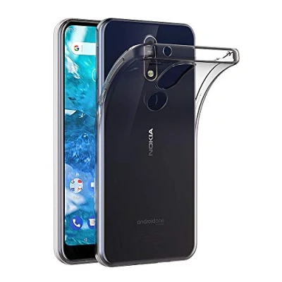 Image de AICEK Coque Nokia 7.1, Transparente Silicone pour 7.1 Housse Etui Case (5,84 Pouces)