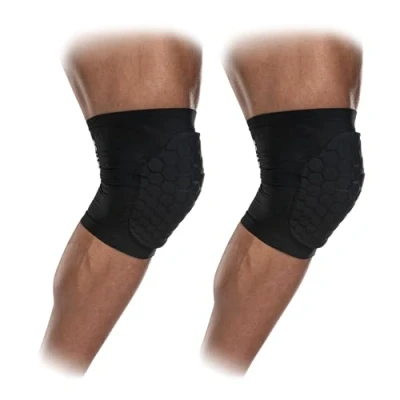 Image de MC David Knee Pads Set with Cushioning for Adults Black Small (S) Designed Playing Sports: Basketball, Yoga, Pilates... Not Sliding!