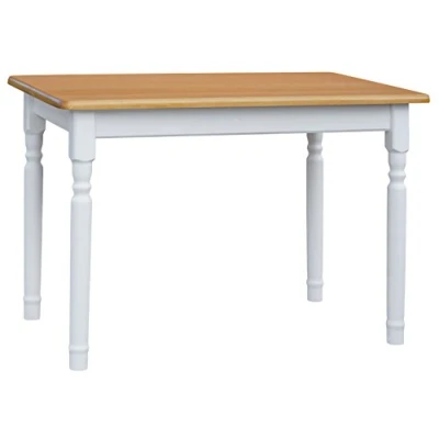 Image de koma Multistore 200 Table à manger en pin massif Blanc 100 x 70 cm