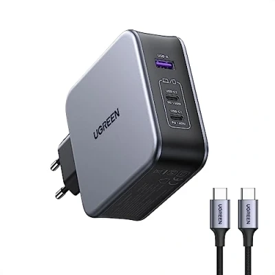 Image de Nexode 140W USB C Charger PD 3.1 (Power Supply) GaN 3 Port Power Adapter Neuf