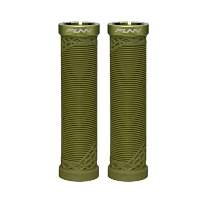 Image de Funn Hilt poignées de Guidon VTT avec système Verrouillage Simple, légères et ergonomiques, Un diamètre intérieur 22 mm, vélo Uniques Motif (Vert Olive)