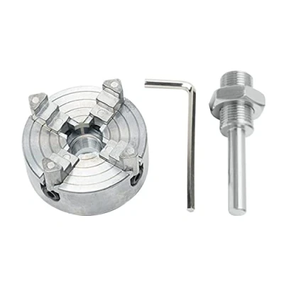 Image de Gonnely Ensemble de mandrin tour,Z011A Extension à 4 mâchoires Mini tour quatre en alliage zinc M12 x 1 perceuse électrique main