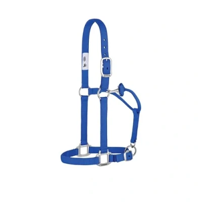 Image de Weaver Leather Licol de Cheval Original Non réglable en Nylon, Bleu, Yearling