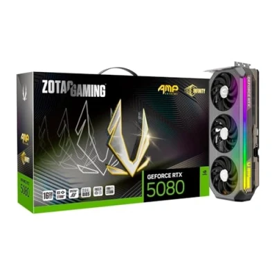 Image de ZOTAC GAMING GeForce RTX 5080 AMP EXTREME INFINITY 16Go GDDR7 3xDP 1xHDMI Neuf