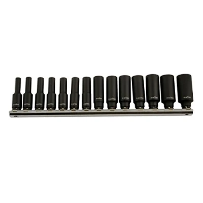Image de Laser Jeu de Douilles Longue à Impact en 1/4&quot; 14 pcs