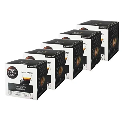 Image de Nescafé Dolce Gusto Espresso Intenso, Lot de 5, 5 x 16 Capsules