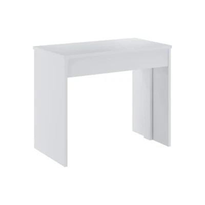 Image de Console table extensible 12 couverts 6 rallonges Blanc ONEGA