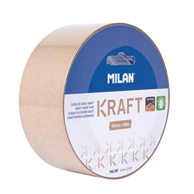 Image de Ruban adhésif en papier kraft MILAN 50 mm x m Résistant et recyclable