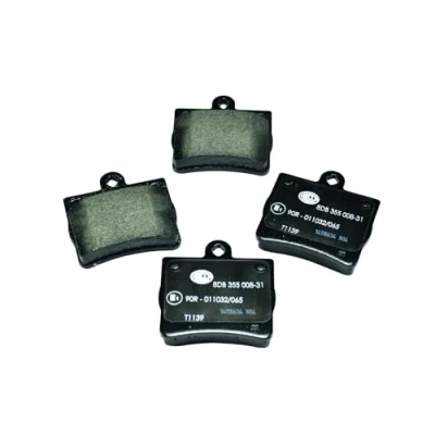 Image de HELLA 8DB 355 008 311 Jeu de plaquettes frein non préparé pour indicateur d&#039;usure MERCEDES BENZ: Classe C Berline, E Coupe