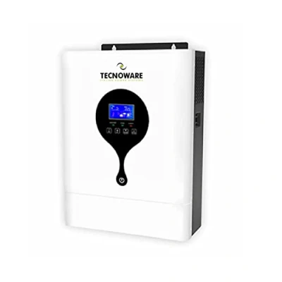 Image de Tecnoware Power Systems Onduleur Hybride Solaire 3500VA, Onde Sinusoïdale Pure, MPPT 120V 450V, Chargeur de Batterie Intelligent, Logiciel Gestion Solar Power, Blanc, 3500VA