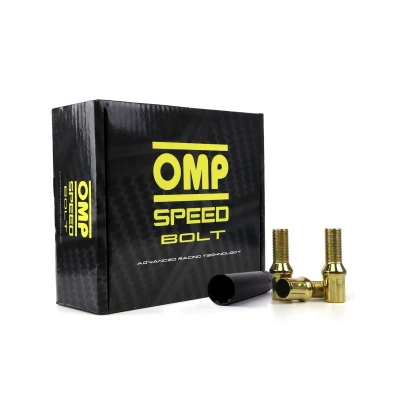 Image de Boulons de roue OMP Set 20 M12X1.5 Long Fileté 27MM Couleur Jaune
