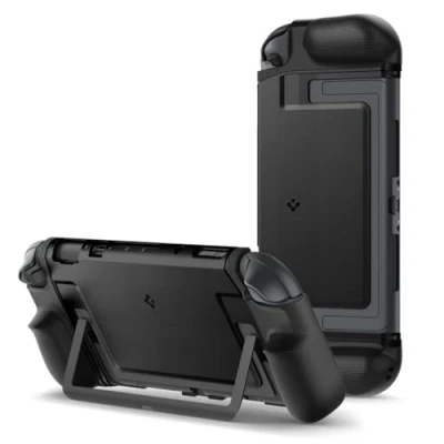 Image de Spigen Dual Grip Coque Compatible avec Nintendo Switch 2 2025 Noir