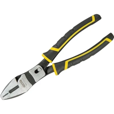 Image de Stanley Fmht0 70813 Pince Universelle 215 Mm Gamme FatMax Mécanisme Pivot Plus De Force Coupe Corps Forgé En Acier Traitement Thermique Mâchoire Effilée Poignée Soft Grip