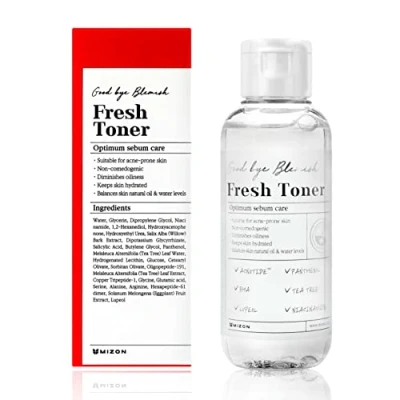 Image de Mizon GOOD BYE Blemish Fresh Toner Lotion visage, Taille: 120 ml,