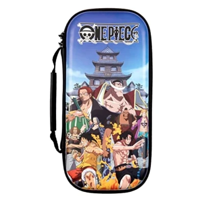 Image de Konix One Piece Housse de protection et transport pour consoles Nintendo Switch, Switch Lite OLED Rangement 8 jeux Motif Marine Ford