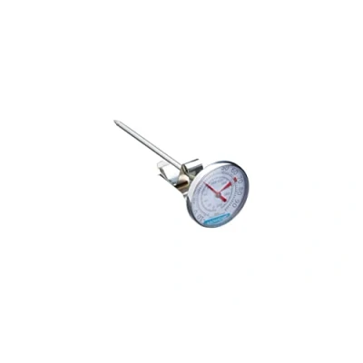 Image de Kitchen Craft KCMILKTH Thermomètre à Mousse de Lait 10 á +100C en Acier Inoxydable Argent, Inoxydable, 9 x 12 16 cm